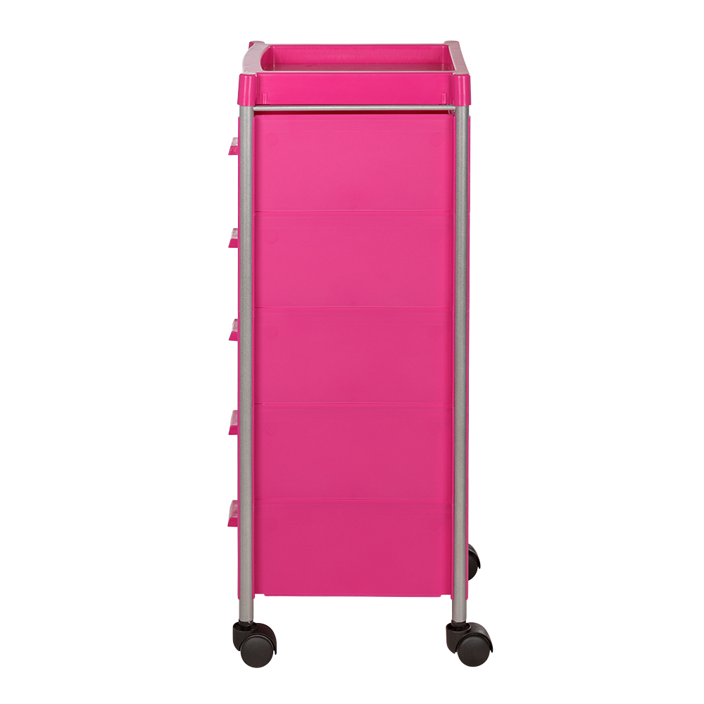 Тележка парикмахерская Глорис-04, розовый