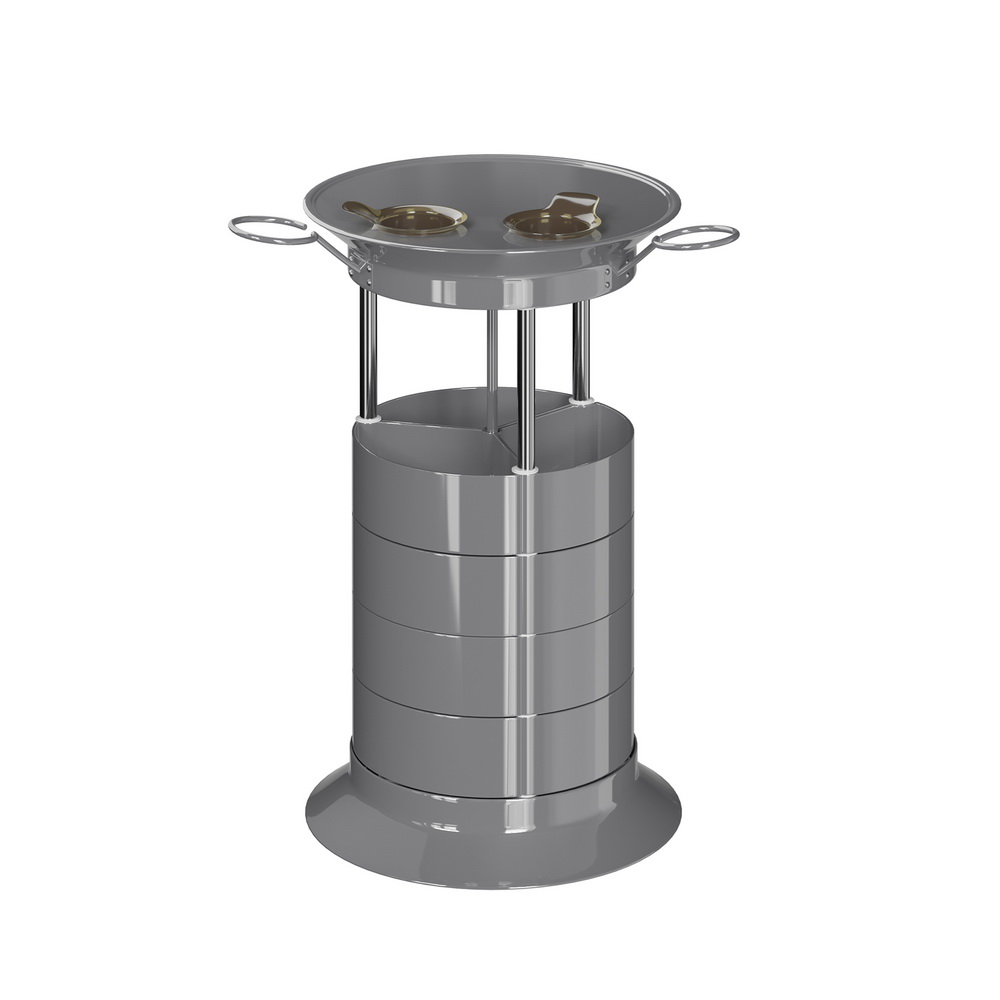 Парикмахерская тележка GiroCo Luisa, серый