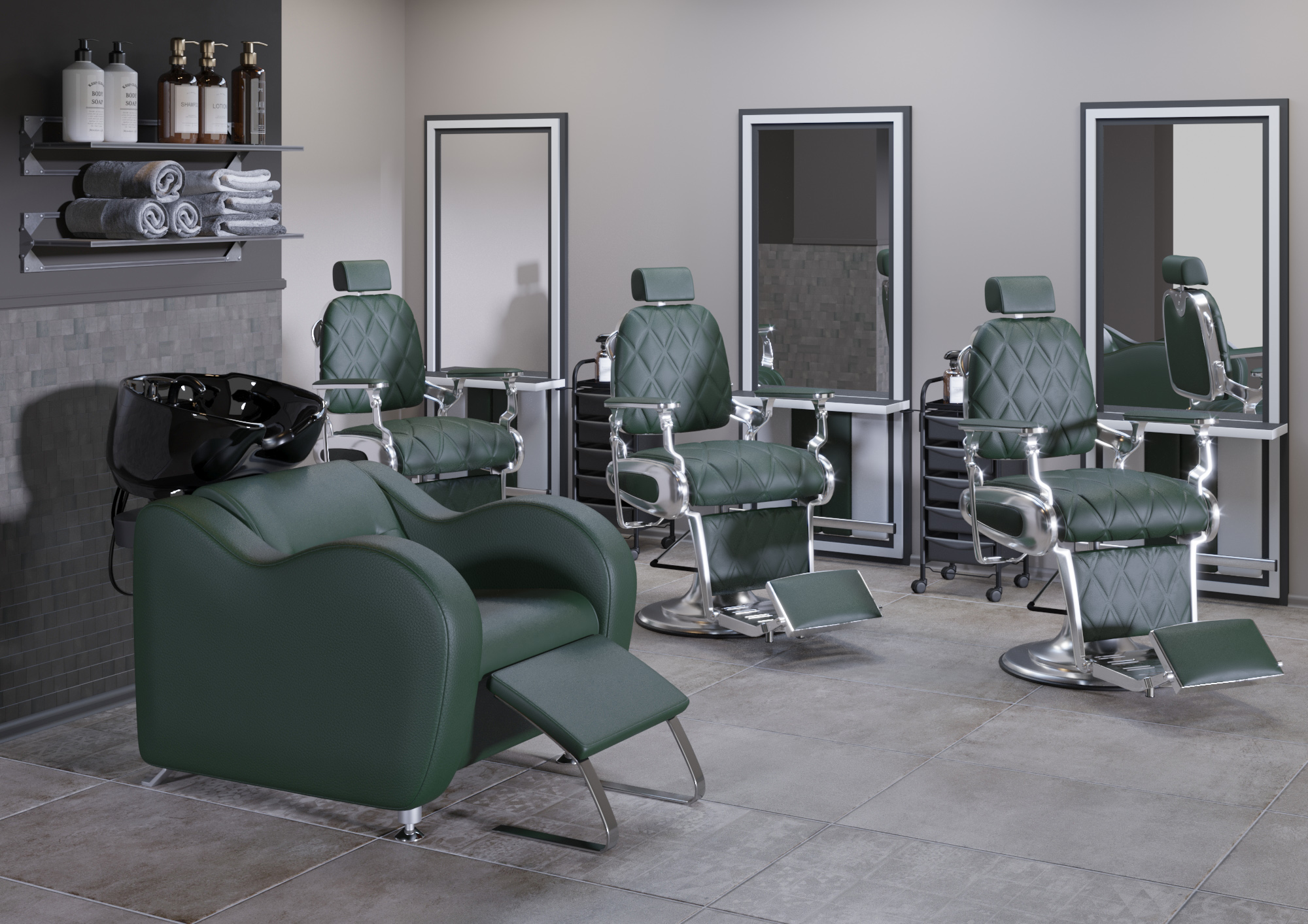 Мойка для барбершопа МД-124