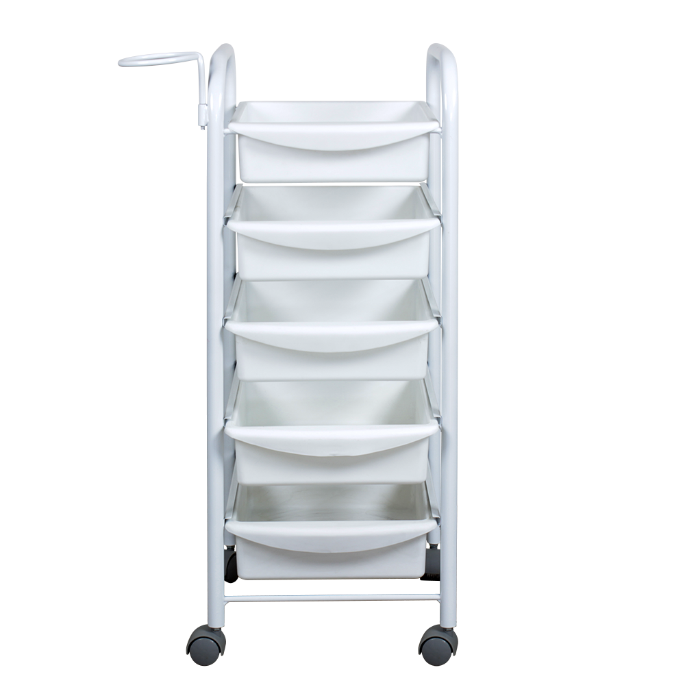 Тележка парикмахерская М-01, каркас белый