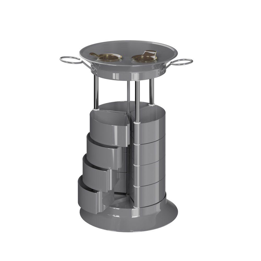 Парикмахерская тележка GiroCo Luisa, серый