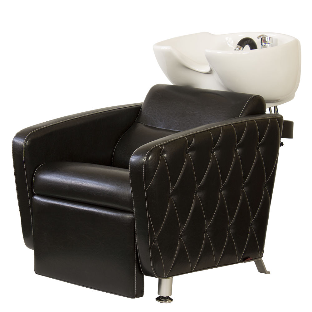 Парикмахерская мойка МД-123 с регулировкой ножной части, прострочкой и утяжкой