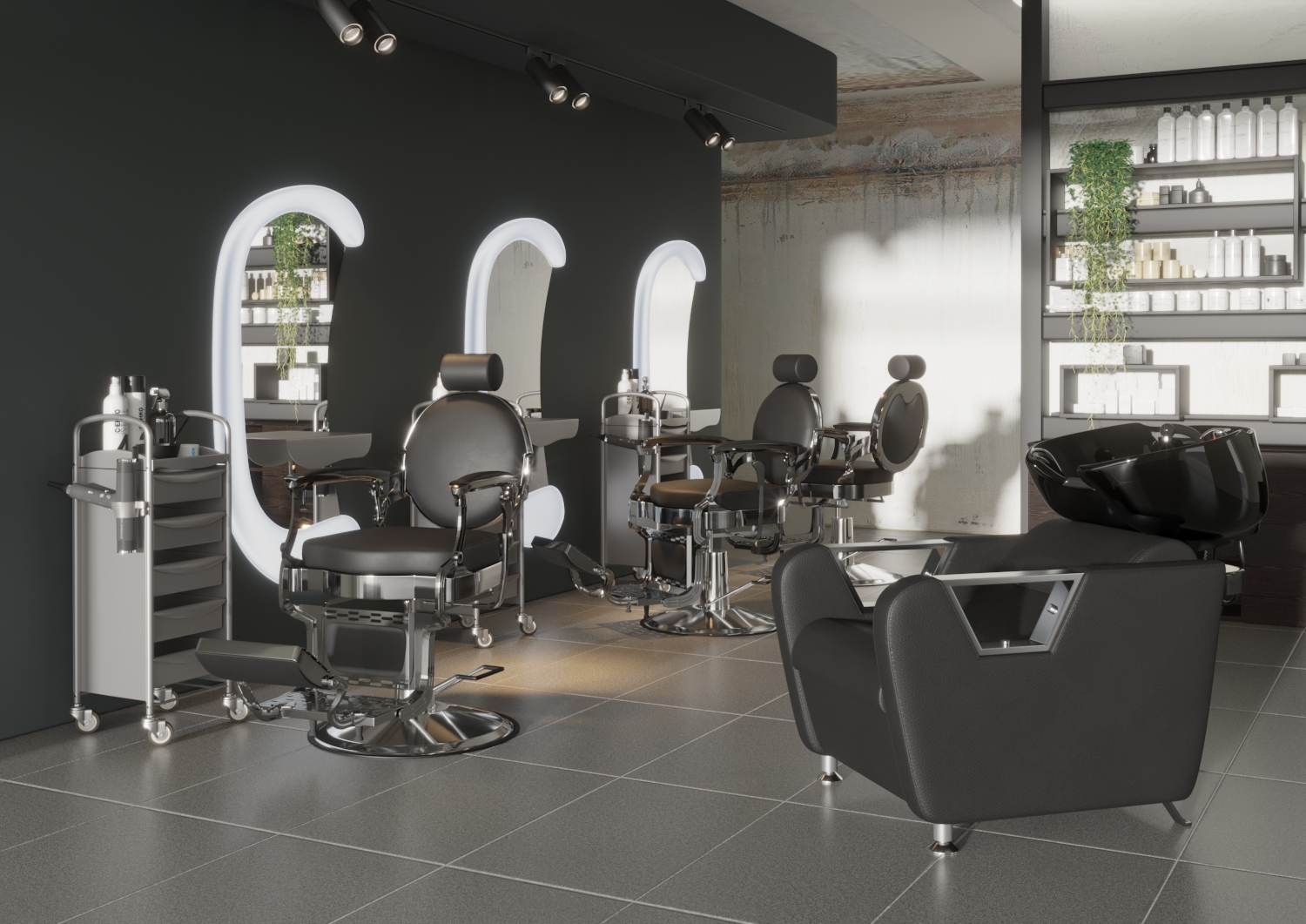 Парикмахерский комплект Ричард (кресло+мойка)