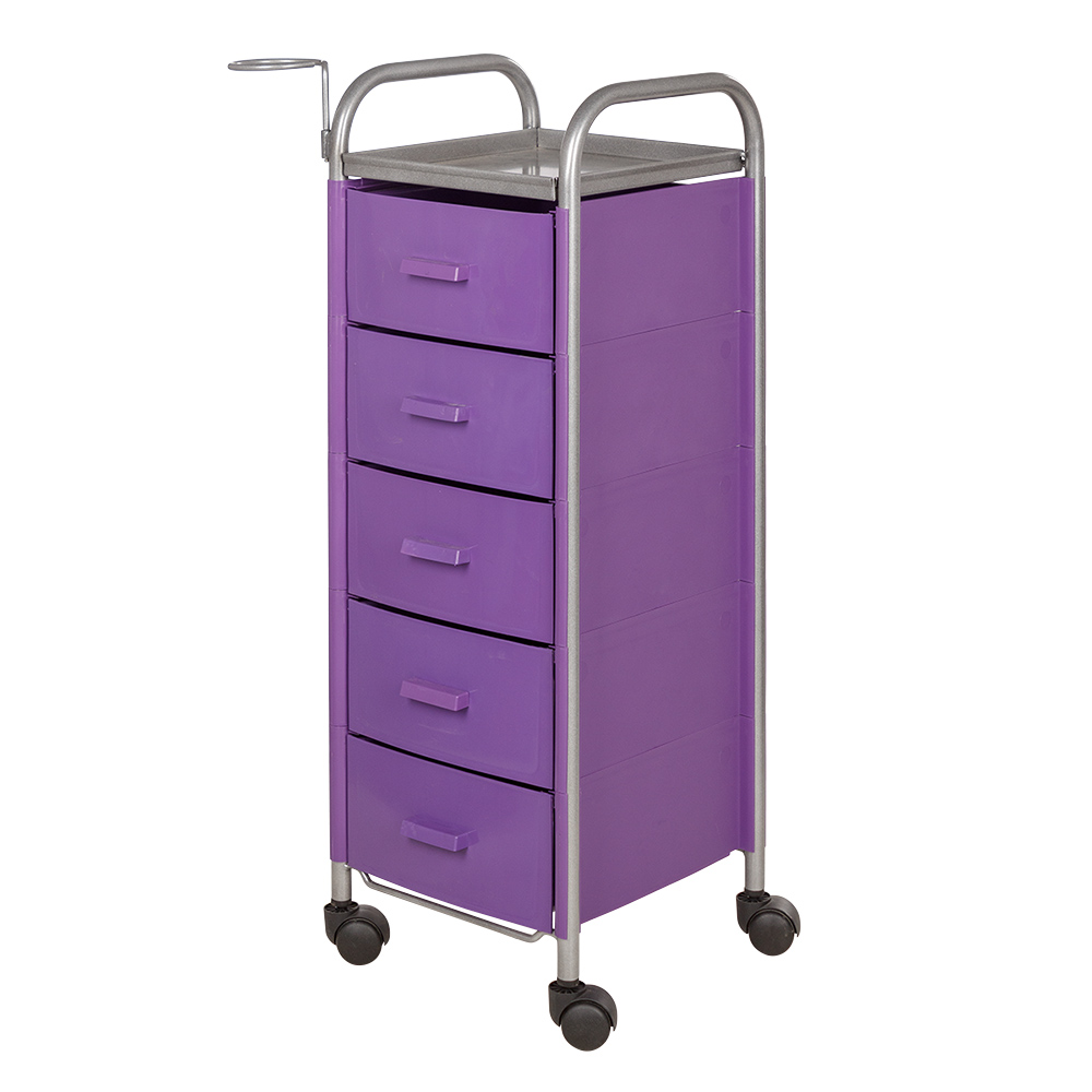 Тележка парикмахерская Глорис-02, фиолетовый