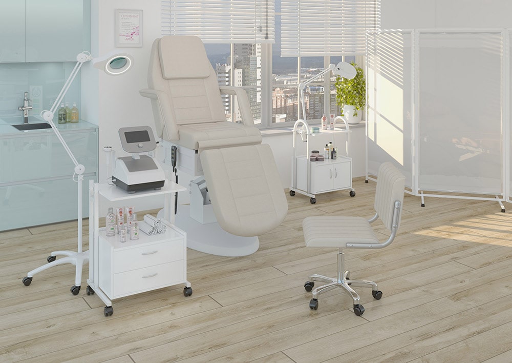 Лампа-лупа кольцевая на струбцине