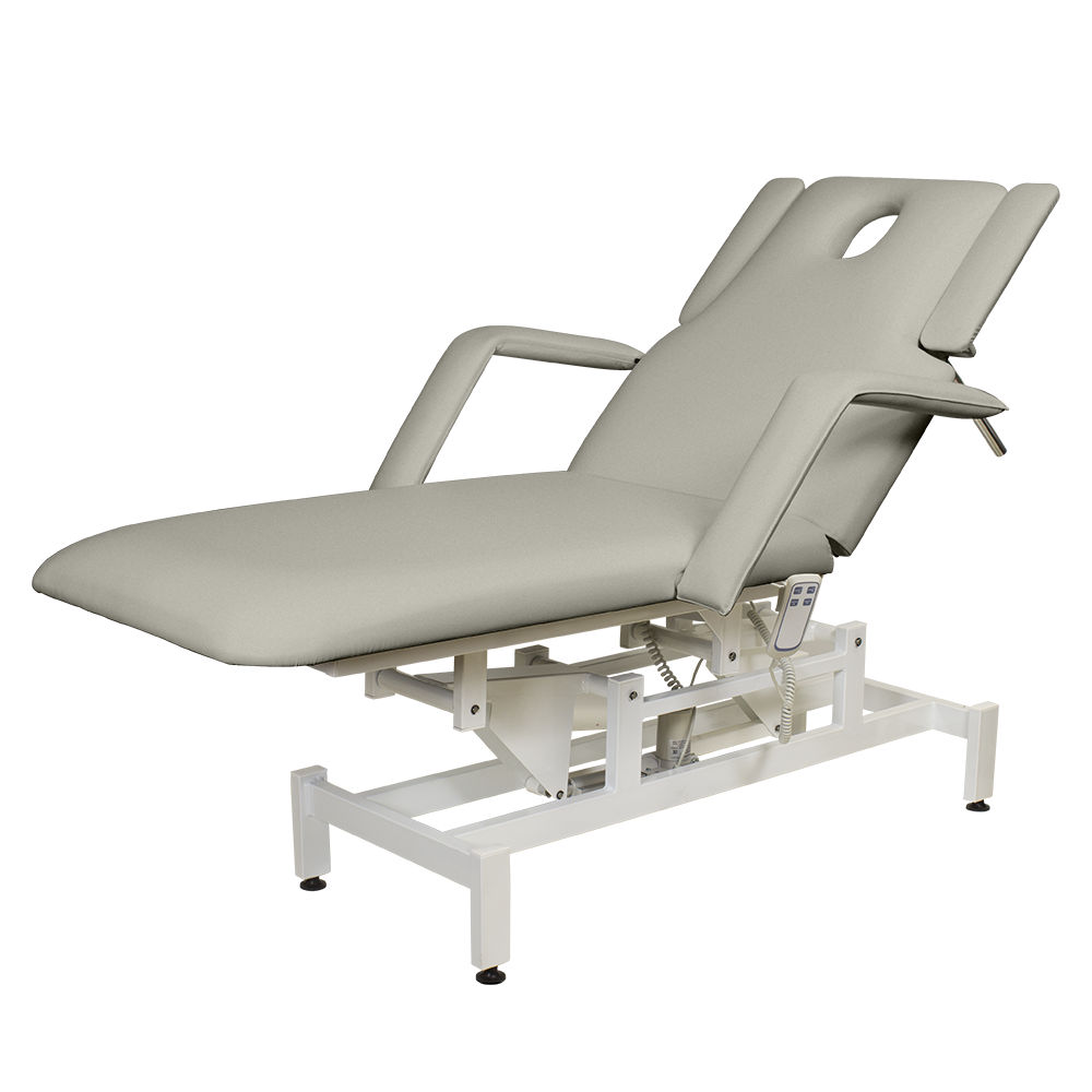 Косметологическая кушетка МД-850 (Элегия-2А), серебристая, 2 мотора