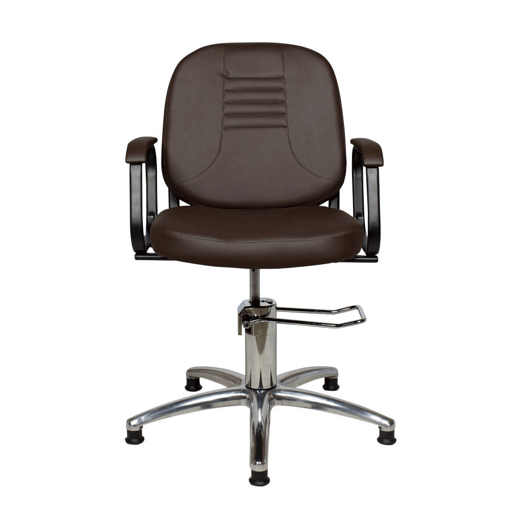 Кресло парикмахерское БРИЗ гидравлика хром, цвет №68