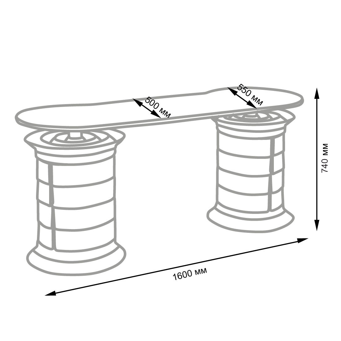 Маникюрный стол GiroCo Grande