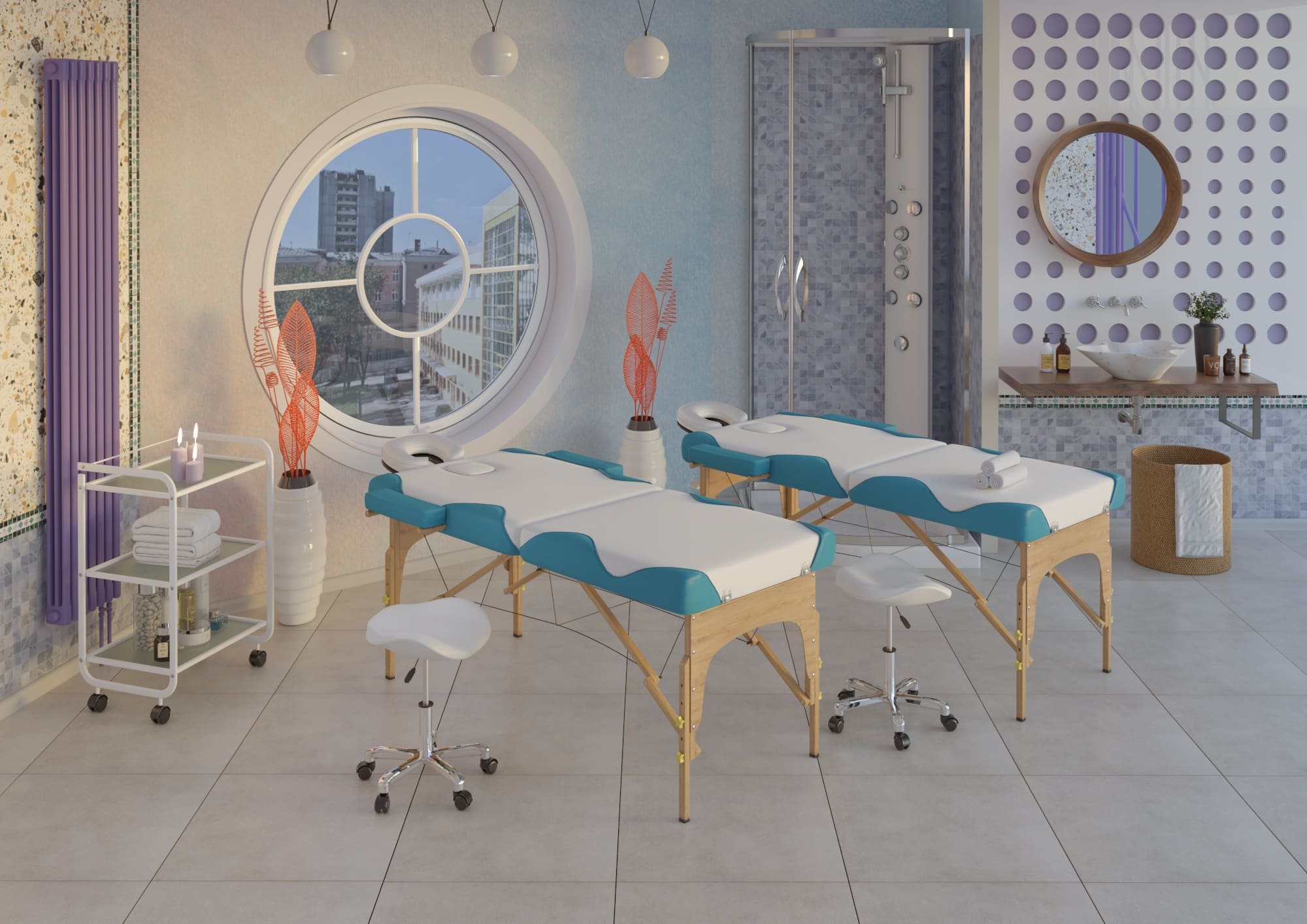 Массажный стол складной МД-221А