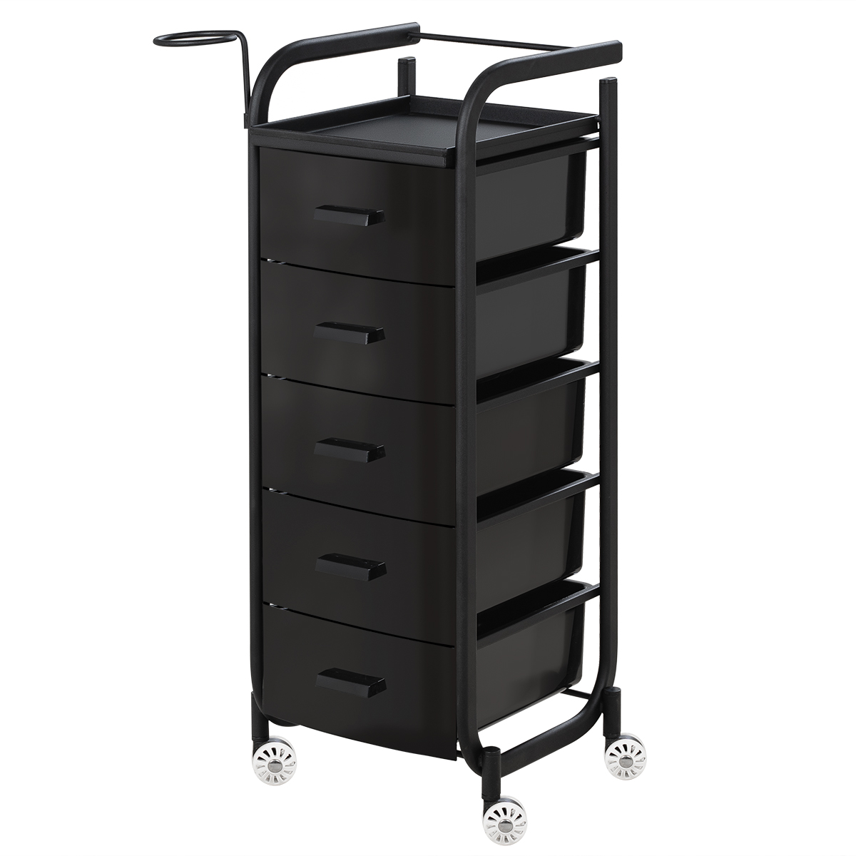 Парикмахерская тележка Арт, чёрный каркас