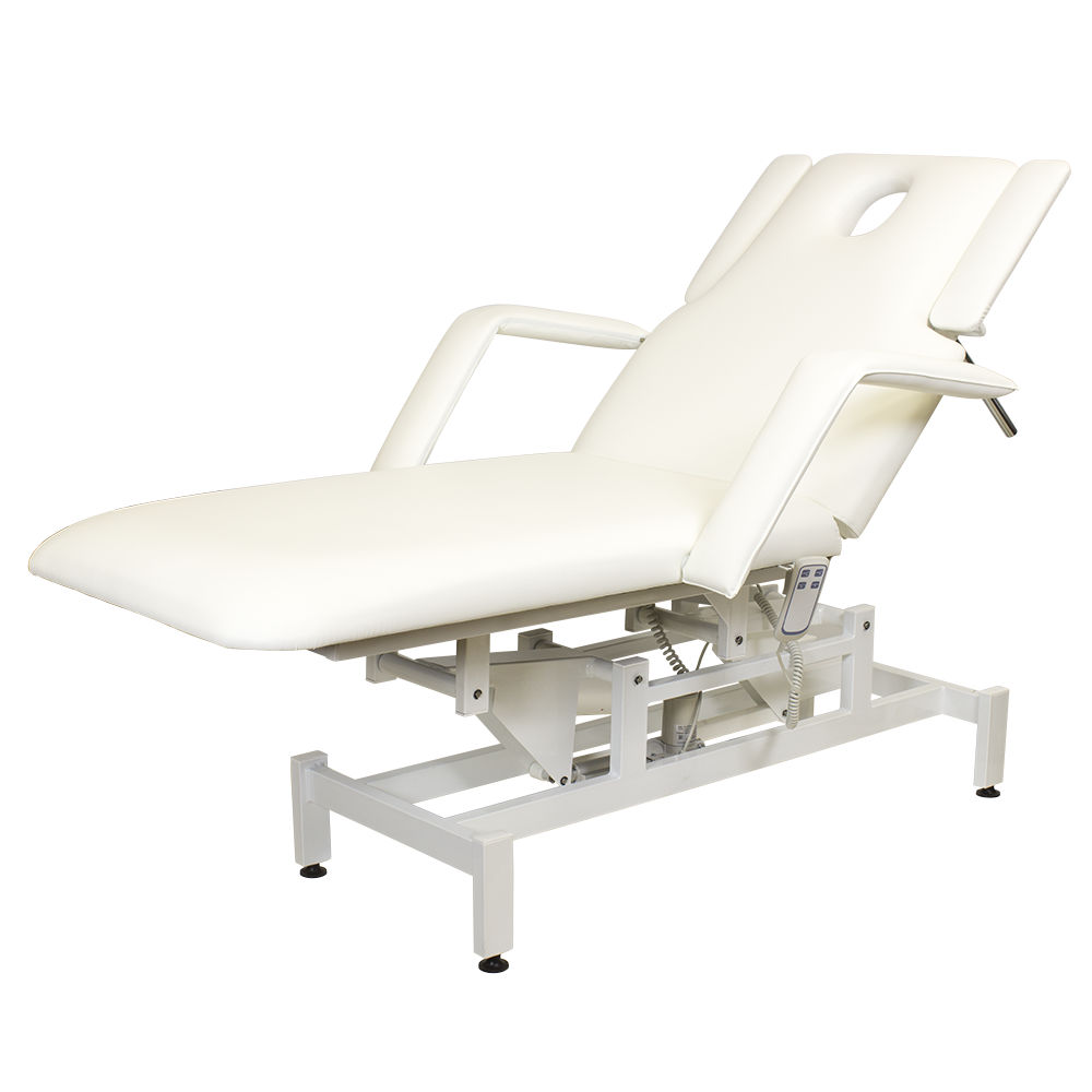 Косметологическая кушетка МД-850 (Элегия-2А), серебристая, 2 мотора