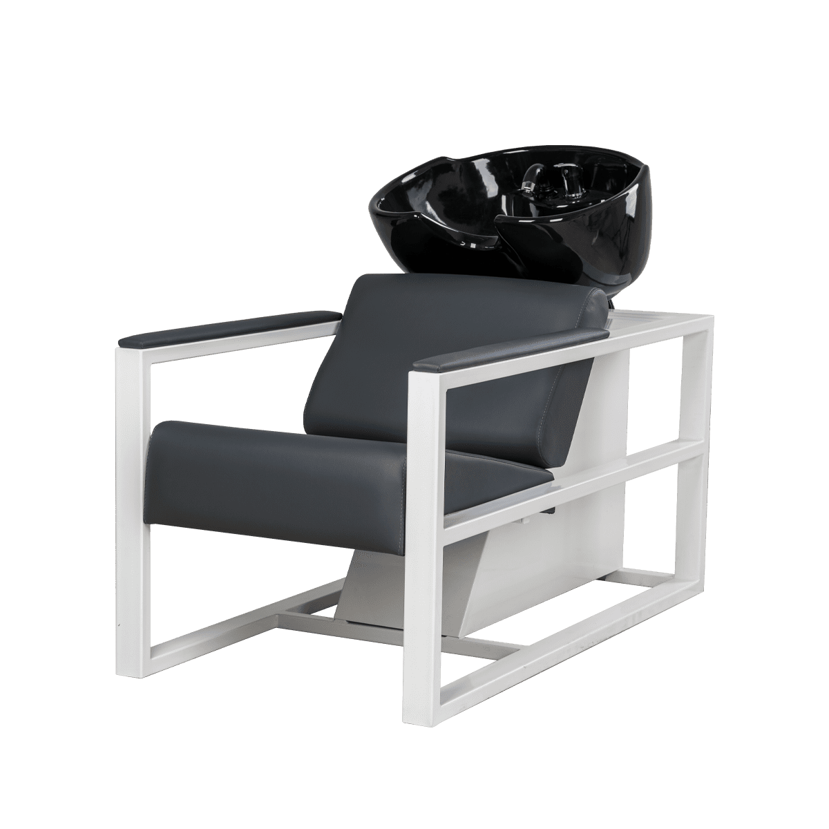 Парикмахерская мойка Дуглас на белом каркасе