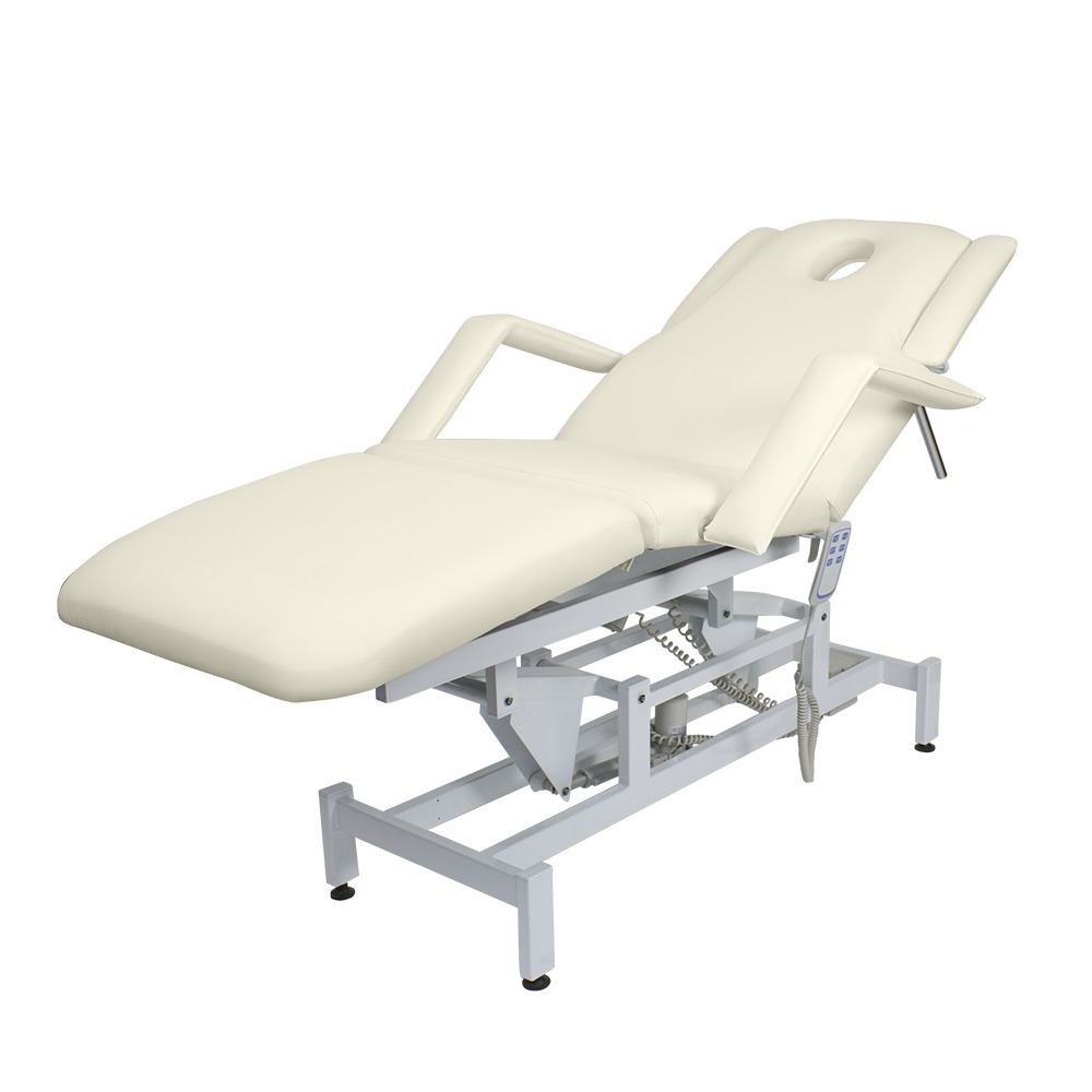 Кушетка массажная МД-849 (Элегия-3А) Слоновая кость, 3 мотора